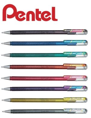 Pentel Pack 8 Boligrafos Hybrid Dual Metallic Gel K110